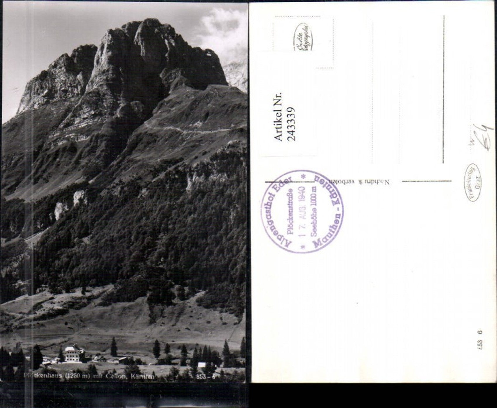 Alte Ansichtskarte – Old Postcard