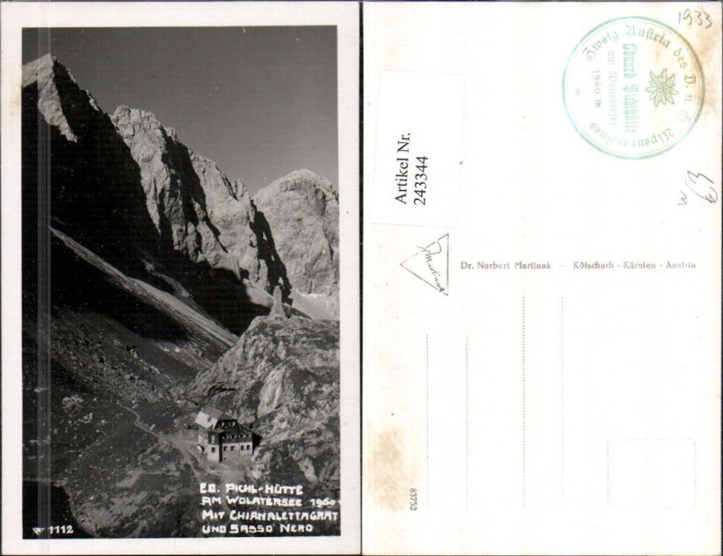 Alte Ansichtskarte – Old Postcard