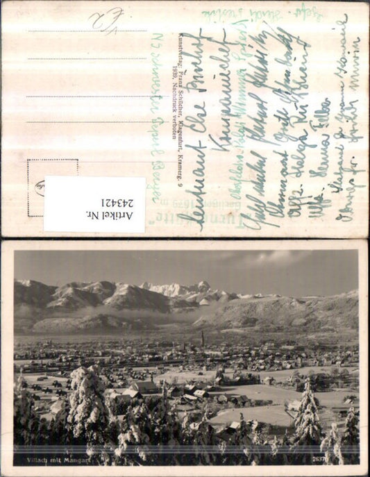 243421,Villach Totale m. Mangart Winterbild pub Franz Schilcher 2637