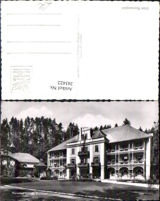 243422,Villach Kurhotel pub Franz Schilcher 1490