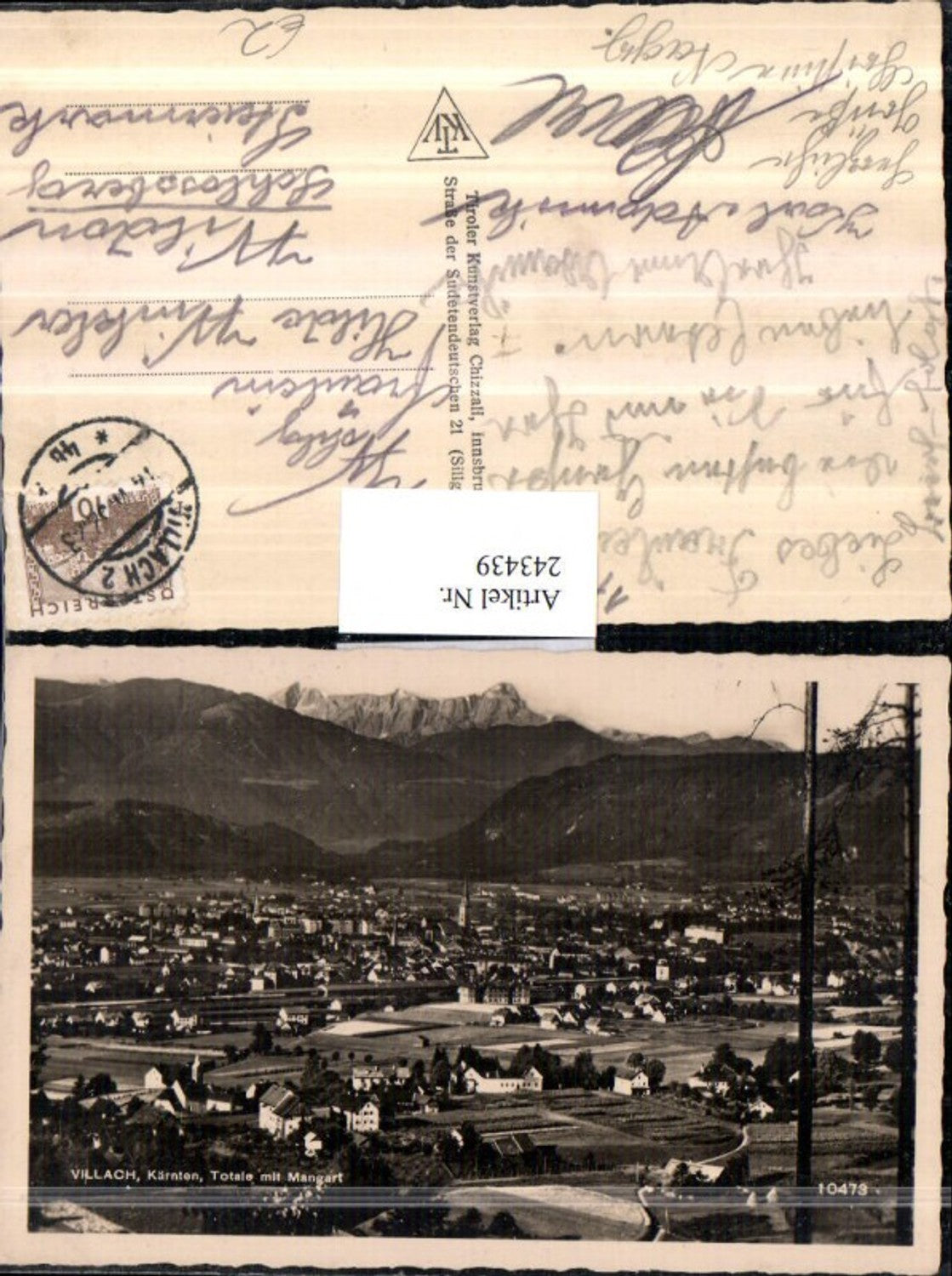 243439, Villach Totale m. Mangart