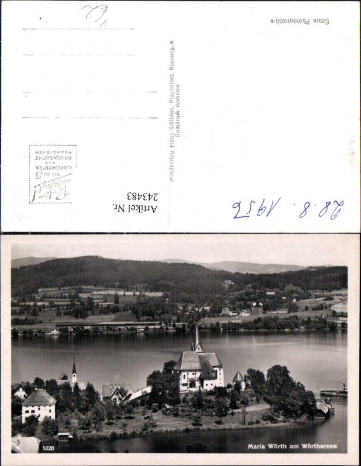 243483,Maria Wörth am Wörthersee Kirche pub Franz Schilcher 1020