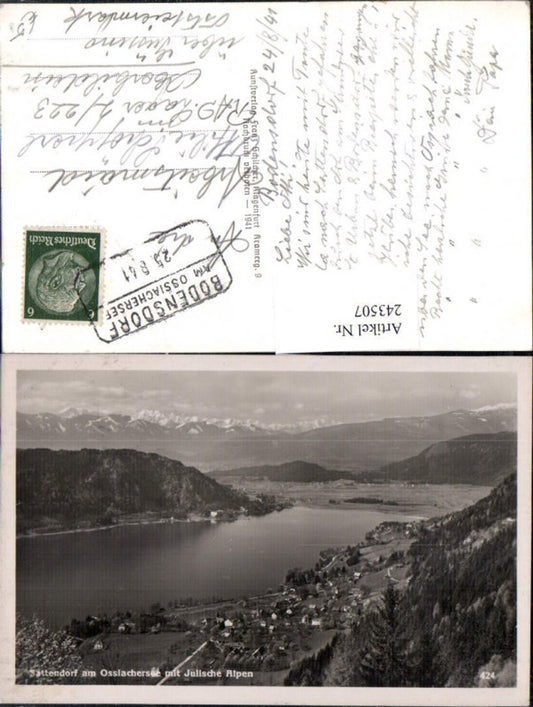 243507,Sattendorf am Ossiachersee Totale m. Julische Alpen pub Franz Schilcher 424