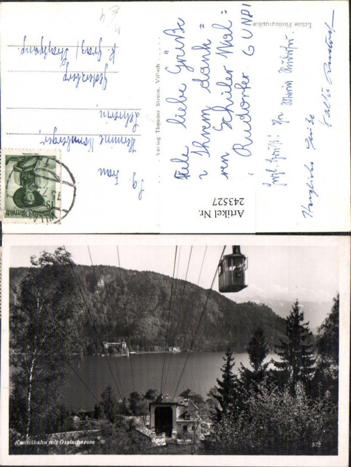 243527,Kanzelbahn Seilbahn m. Ossiachersee b. Treffen