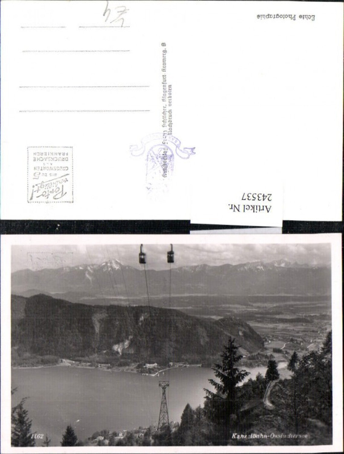 243537,Kanzelbahn Seilbahn Ossiachersee b. Treffen pub Franz Schilcher 1462
