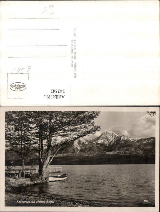 243542,Faakersee b. Faak am See m. Mittagskogel Partie