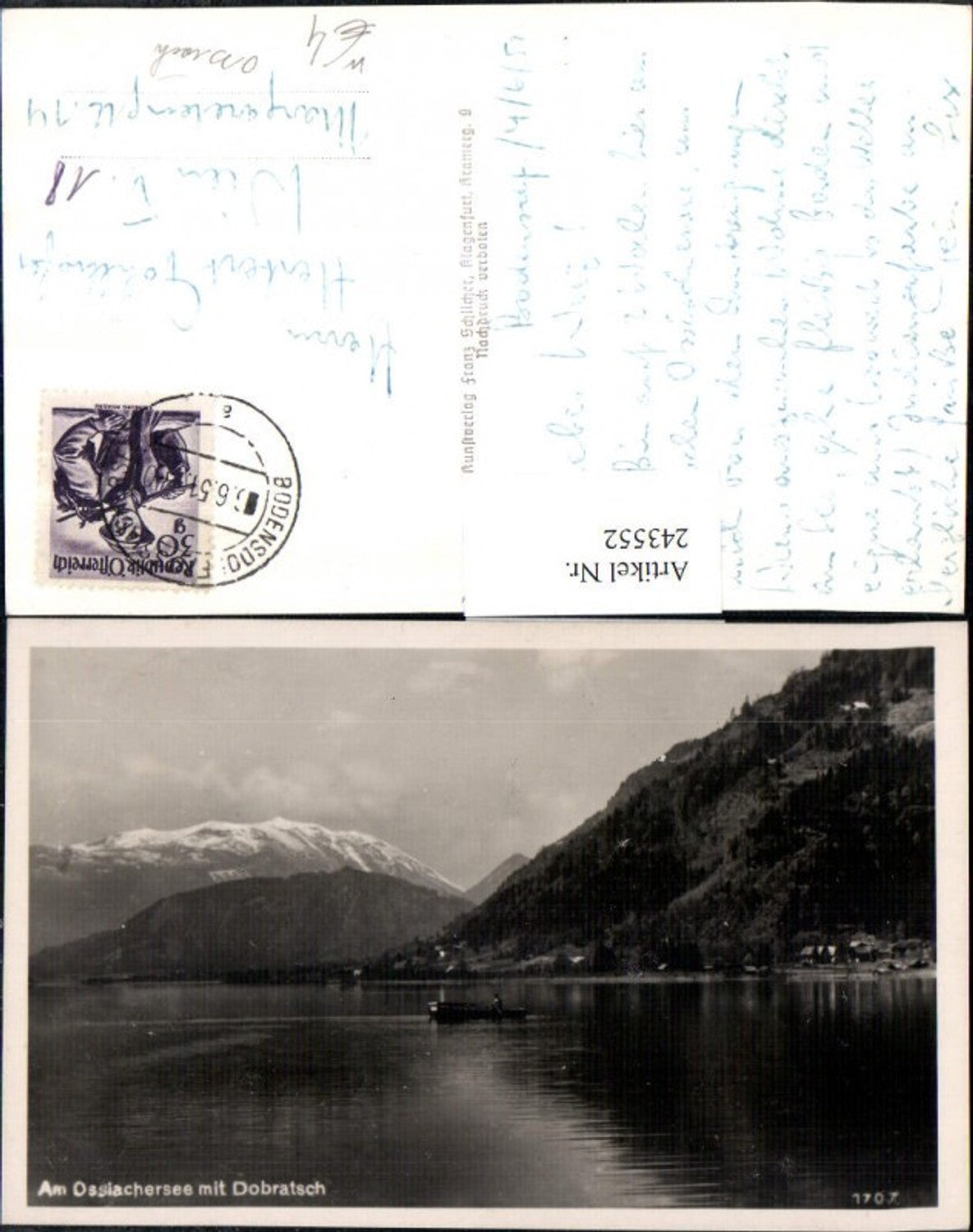 243552,Am Ossiachersee m. Dobratsch b. Ossiach pub Franz Schilcher 1707