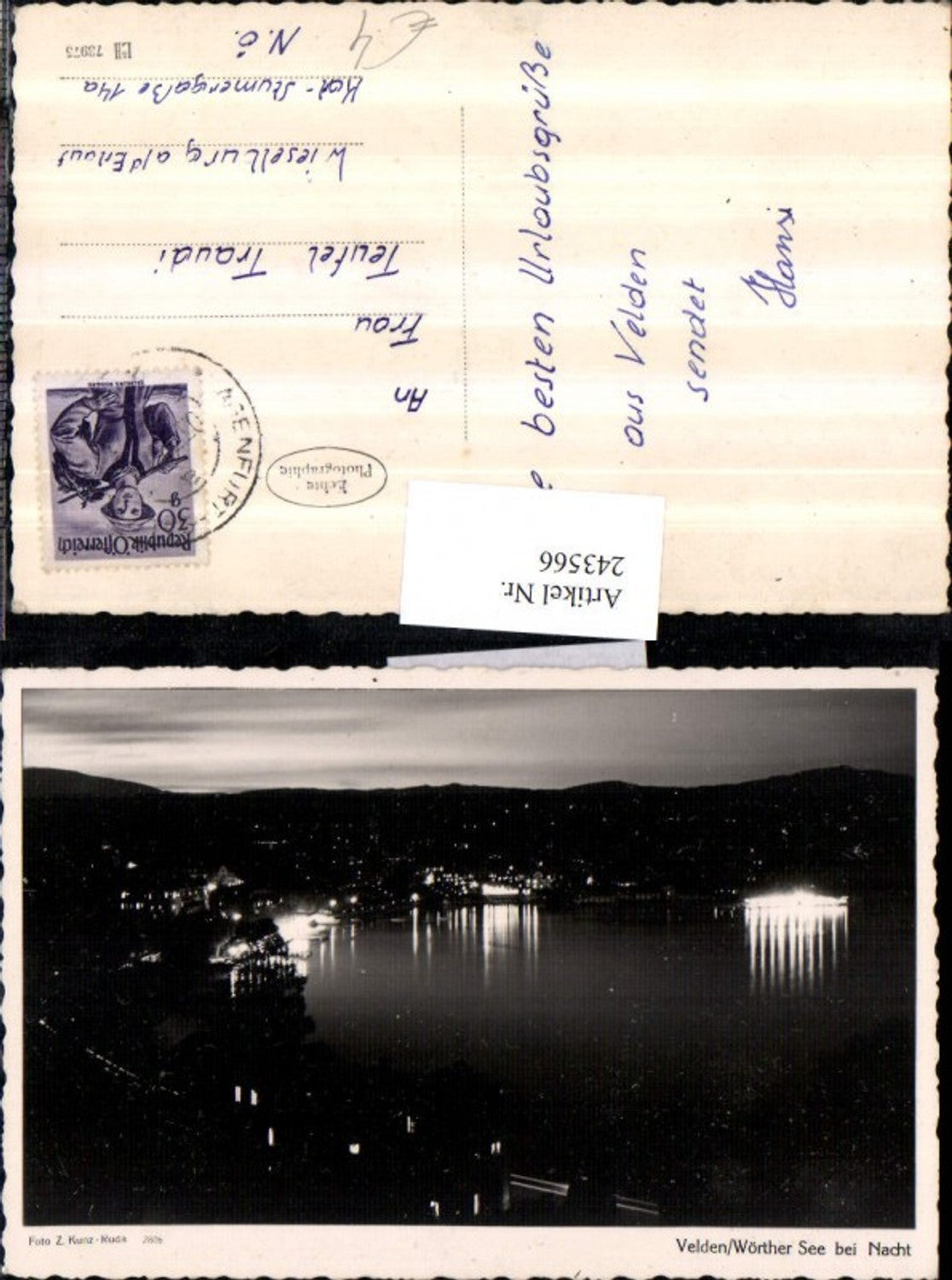 243566,Velden am Wörthersee Totale b. Nacht