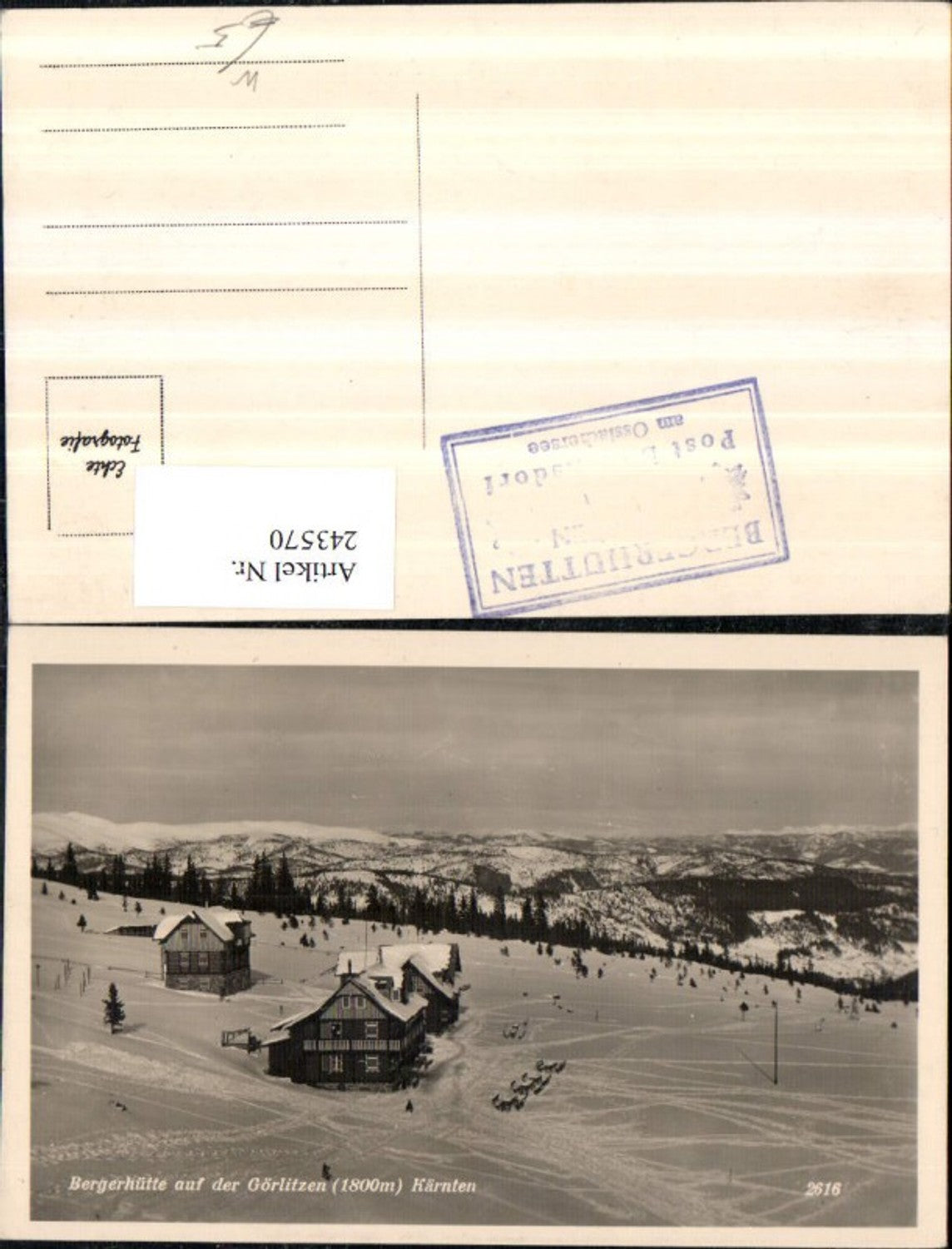 243570, Bergerhütte mountain hut on the Görlitzen near Treffen