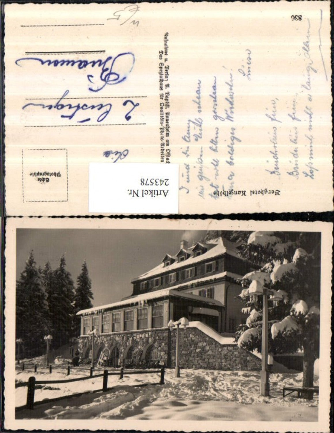243578,Berghotel Kanzelhöhe Winterbild b. Treffen am Ossiachersee