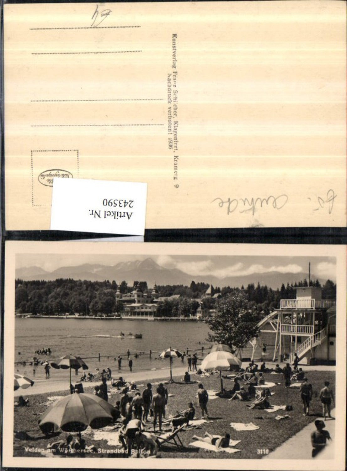 243590,Velden am Wörthersee Strandbad Bulfon Strandleben pub Franz Schilcher 3110