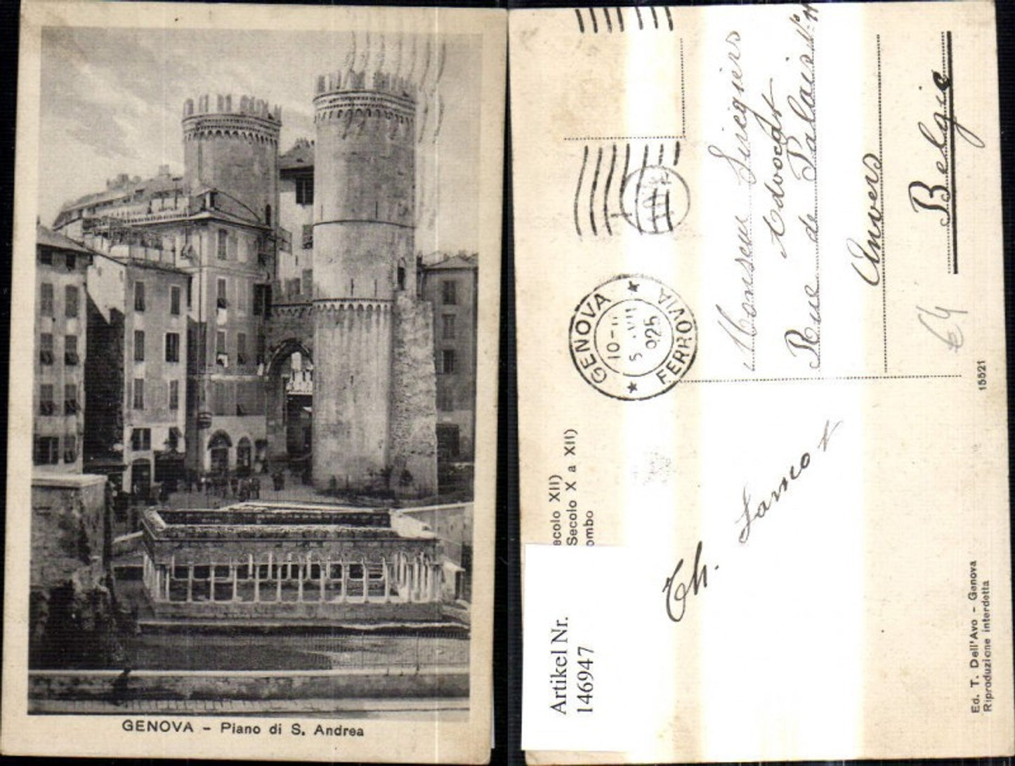 146947,Genova Piano di S. Andrea Schloss Burg Genua