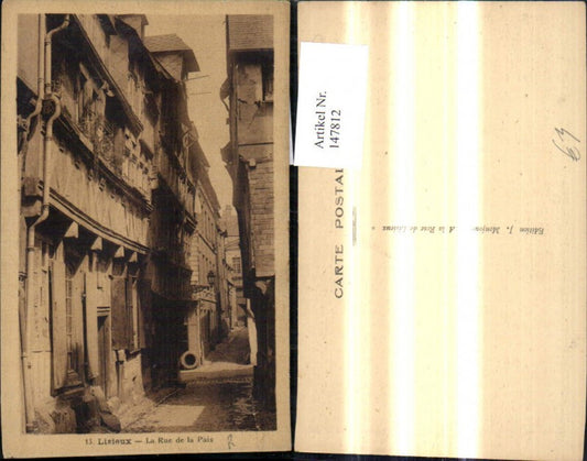 147812,Lisieux La Rue de la Paix Strassenansicht