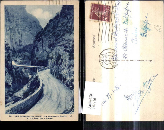 147816,Les Gorges du Loup La Nouvelle Route et le Pont de L Abime Bergstrasse