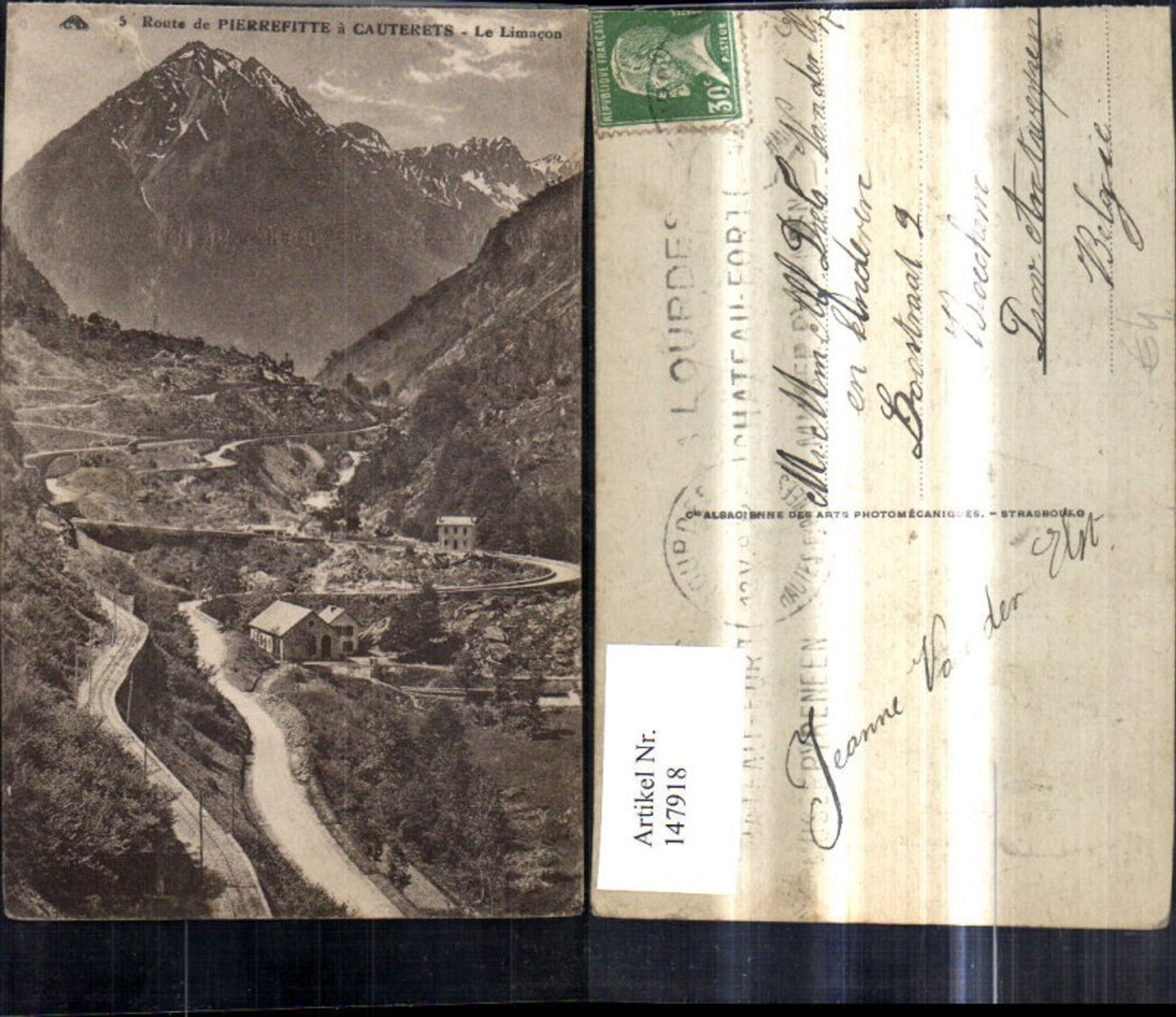 147918,Route de Pierrefitte a Cauterets Le Limacon Bergstrasse