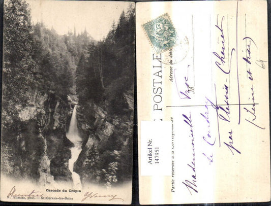 147951,Cascade du Crepin St Gervais les Bains Wasserfall