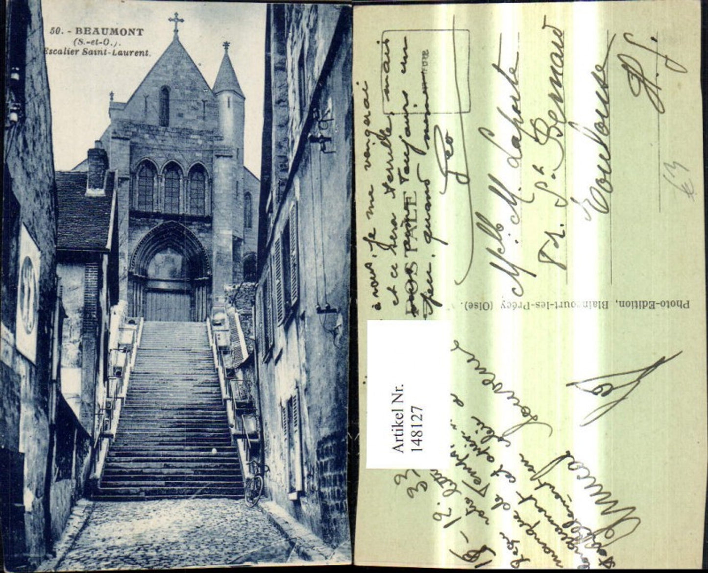 148127,Beaumont Escalier Saint Laurent Kirche Treppe