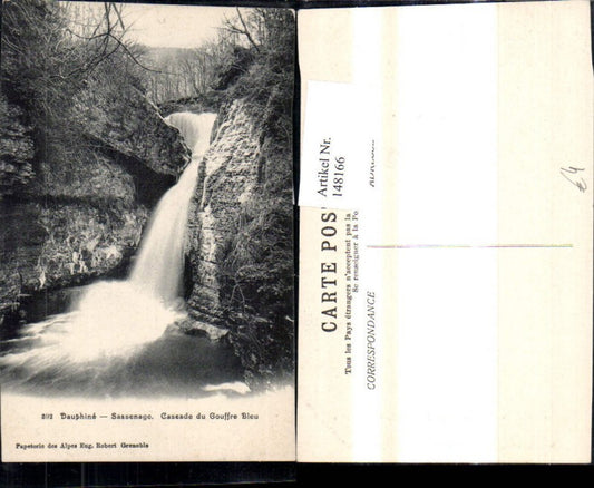 148166,Dauphine Sassenage Cascade du Gouffre Bleu Wasserfall