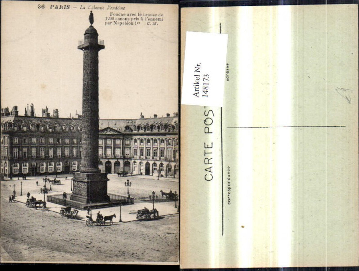 148173,Paris La Colonne Vendome Obelisk