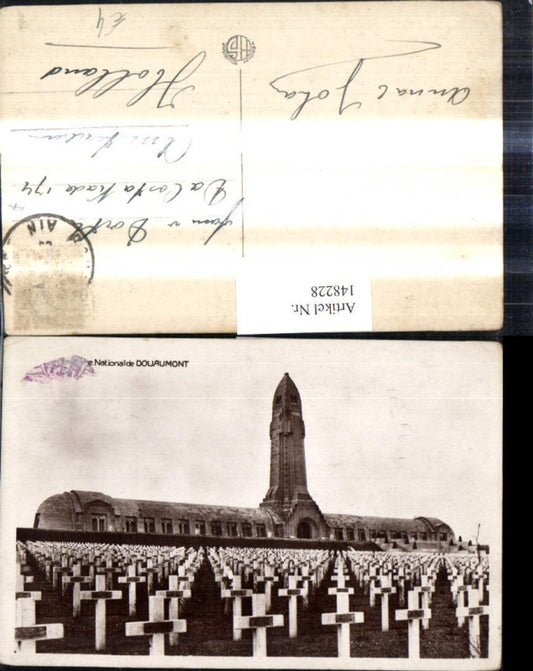 148228,Ossuaire de Douaumont Nationale Douaumont Gräber Friedhof