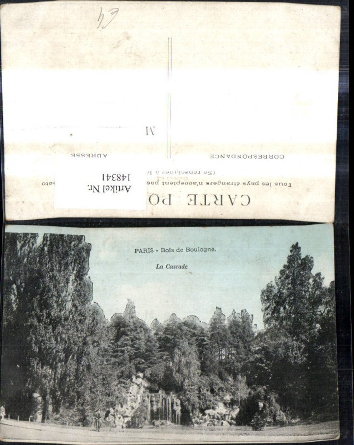 148341,Paris Bois de Boulogne La Cascade Wasserfall