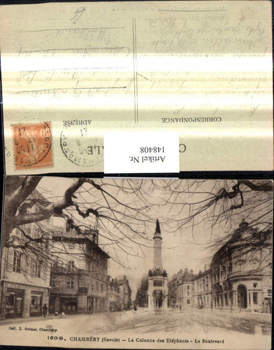 148408,Champery Savoie La Colonne des Elephants Le Boulevard Strassenansicht