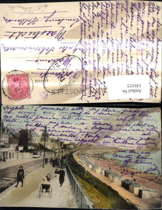 148425,Le Havre Boulevard Maritime Strandpromenade Strand Promenade Strassenbahn