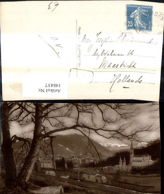 148437,Lourdes La Basilique et les Pyrenees Basilika Kirche