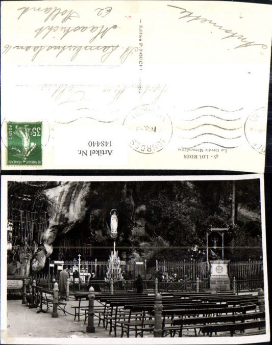 148440,Lourdes La Grotte Miraculeuse Marienstatue