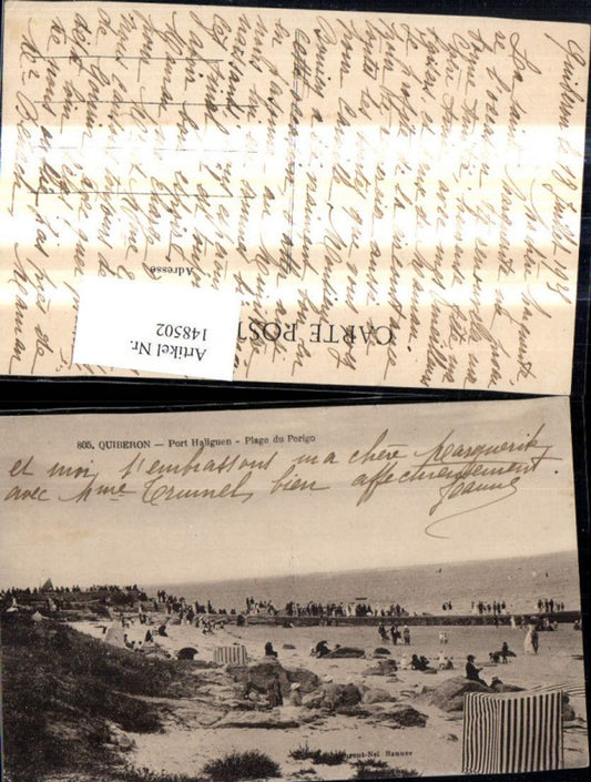 148502,Quiberon Port Haliguen Plage du Porigo Strand Strandleben