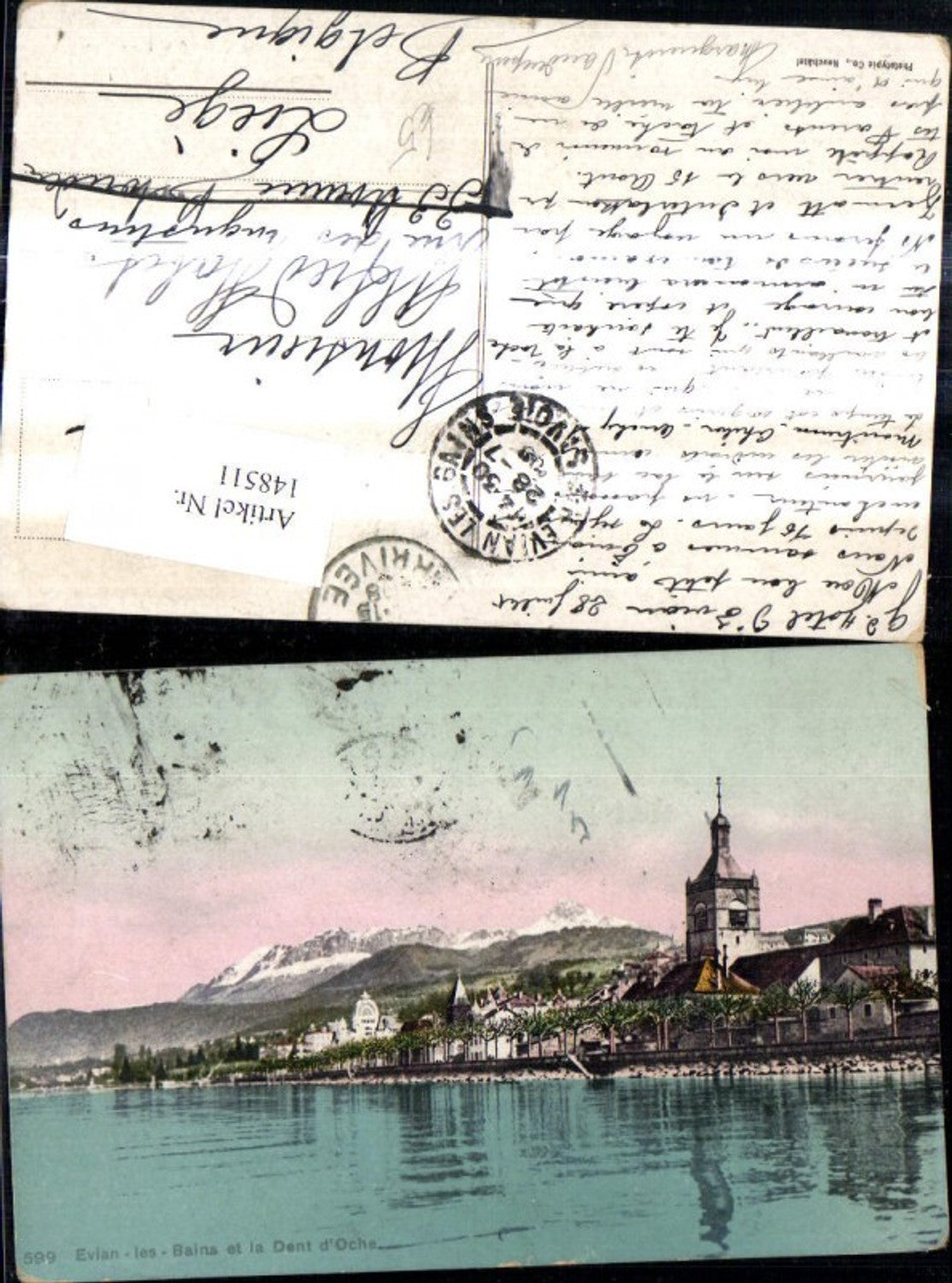 148511,Evian les Bains et la Dent d Oche