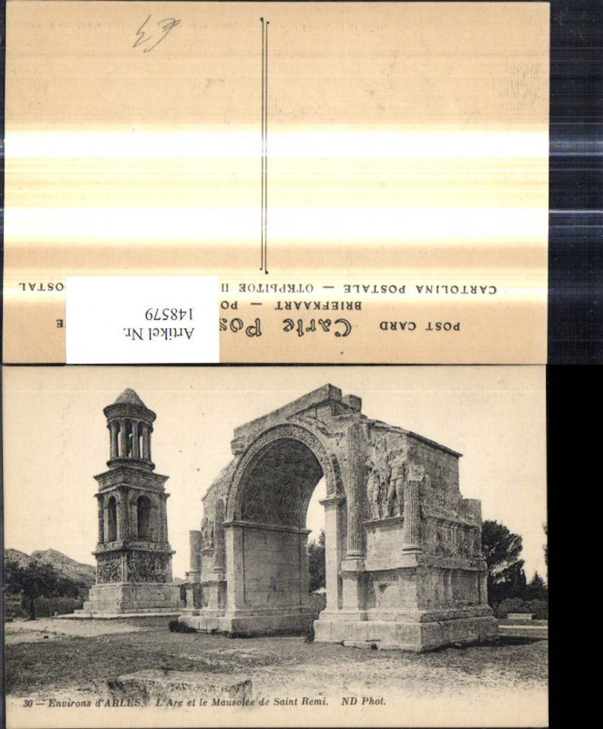 148579,Environs d Arles L Arc et le Mausolee de Saint Remi Torbogen