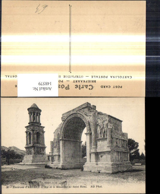 148579,Environs d Arles L Arc et le Mausolee de Saint Remi Torbogen