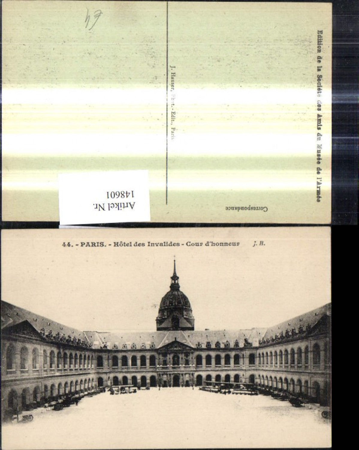 148601,Paris Hotel des Invalides Cour d honneur