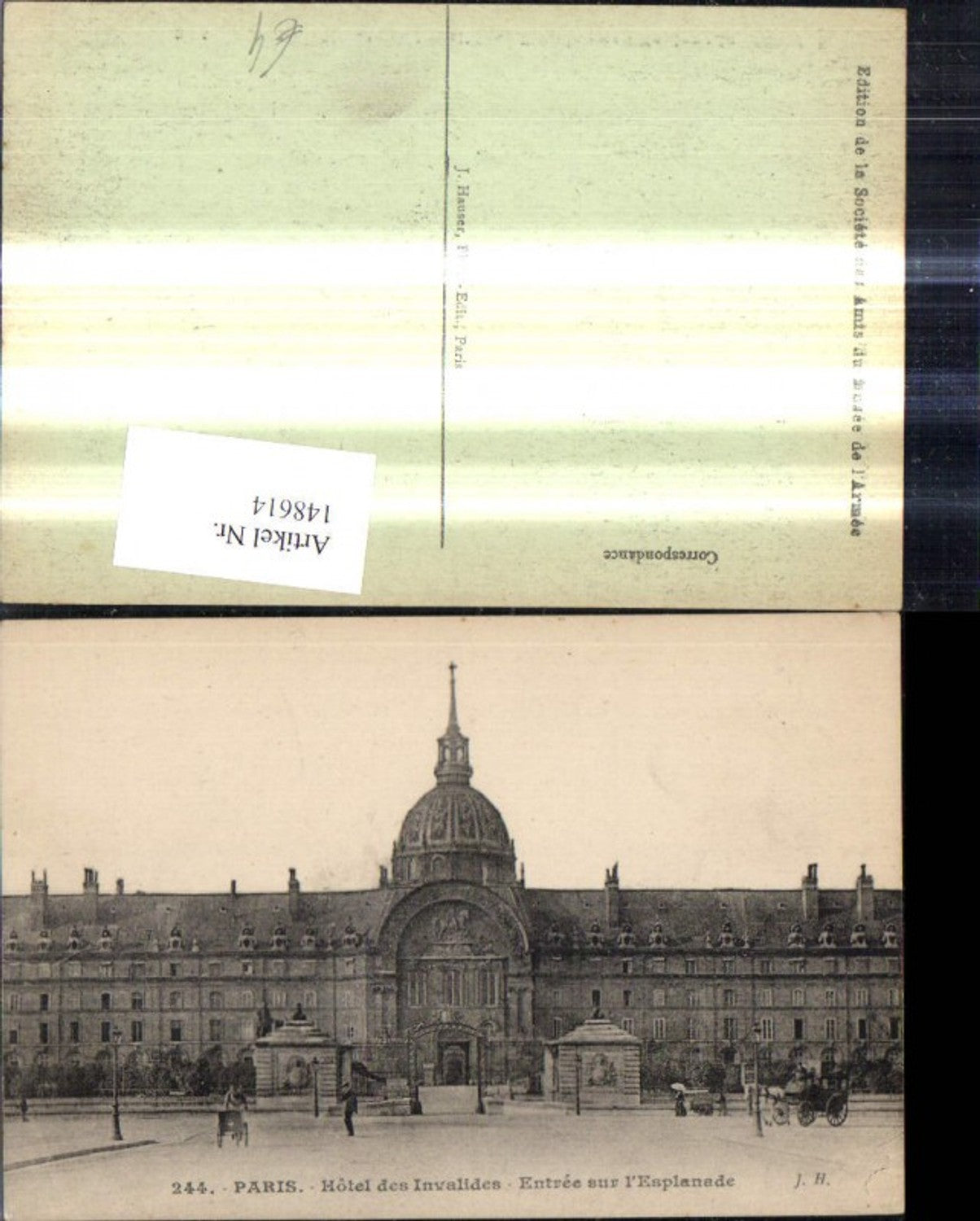 148614,Paris Hotel des Invalides Entree sur l Esplanade