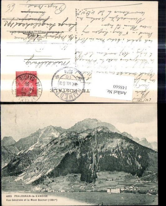 148660,Pragognan la Vanoise Vue generale et le Mont Bochor Bergansicht