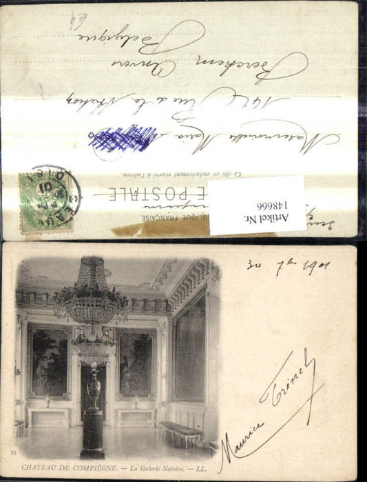 148666,Chateau de Compiegne La galerie natoire Schloss Innen