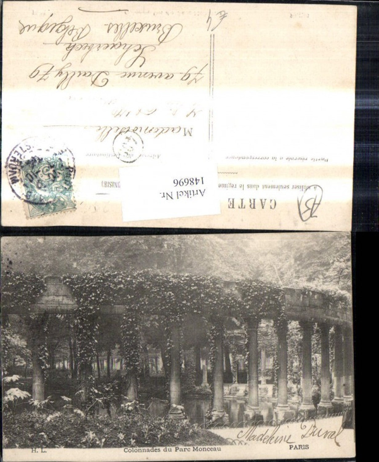 148696,Paris Colonnades du Parc Monceau Park