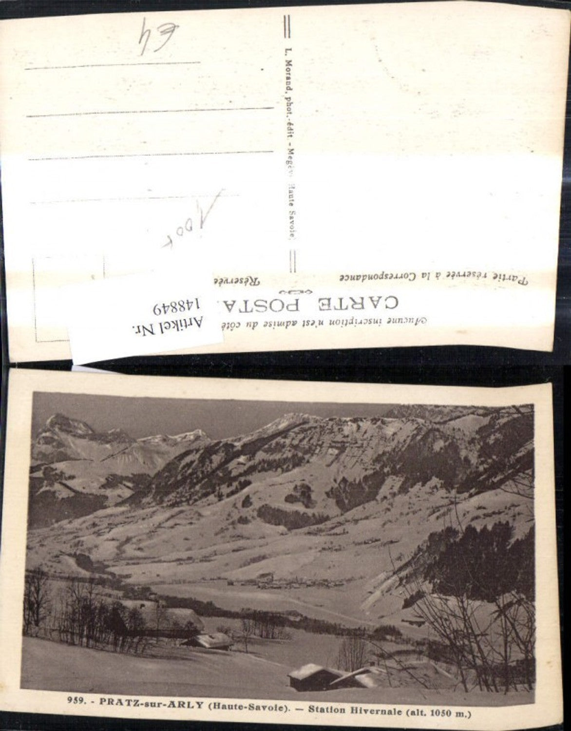 148849,Pratz sur Arly Haute Savoie Station Hivernale Winteransicht