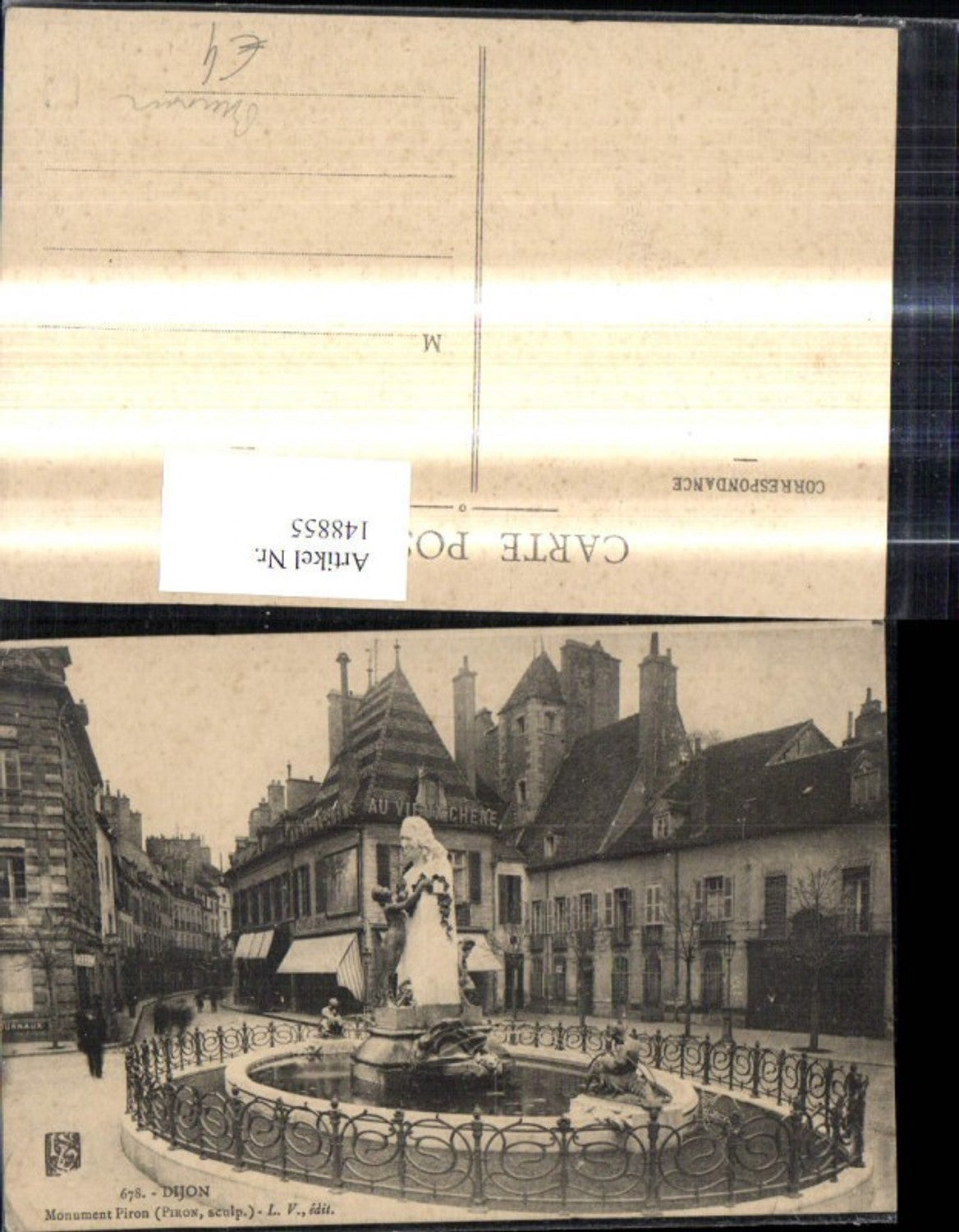 148855,Dijon Monument Piron Statue Denkmal Brunnen