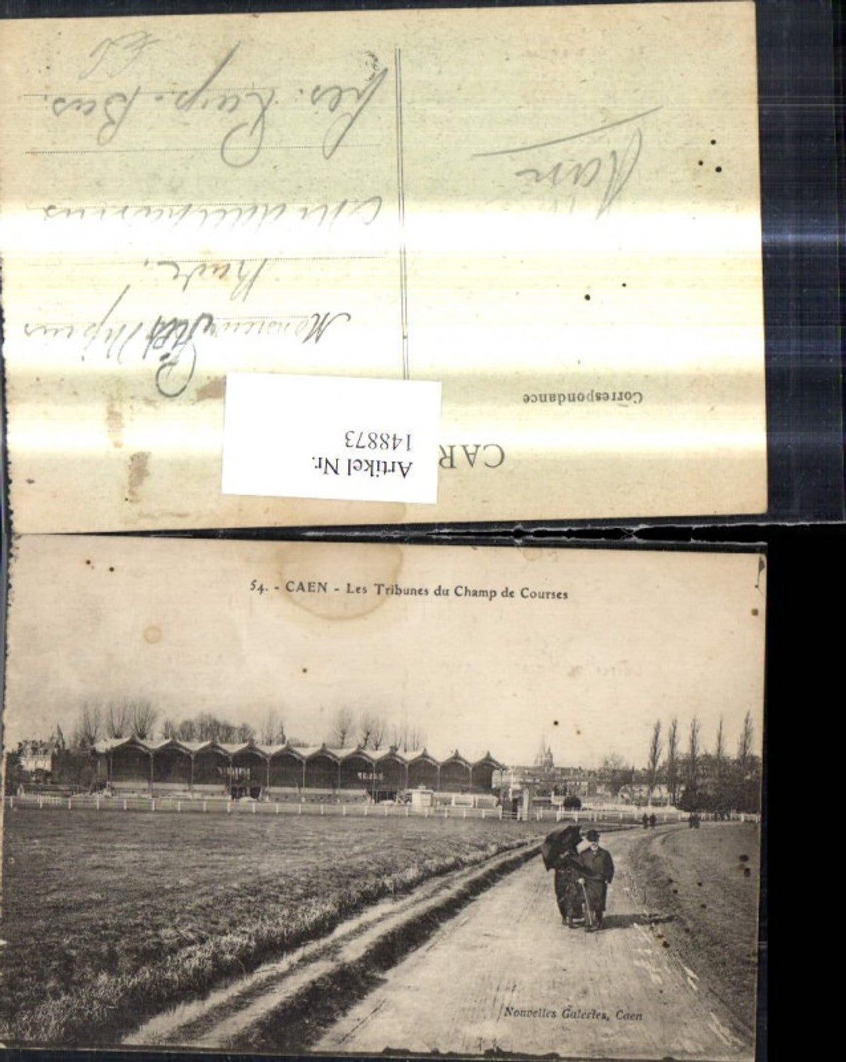 148873,Caen Les Tribunes du Champ de Courses Rennbahn Trabrennbahn