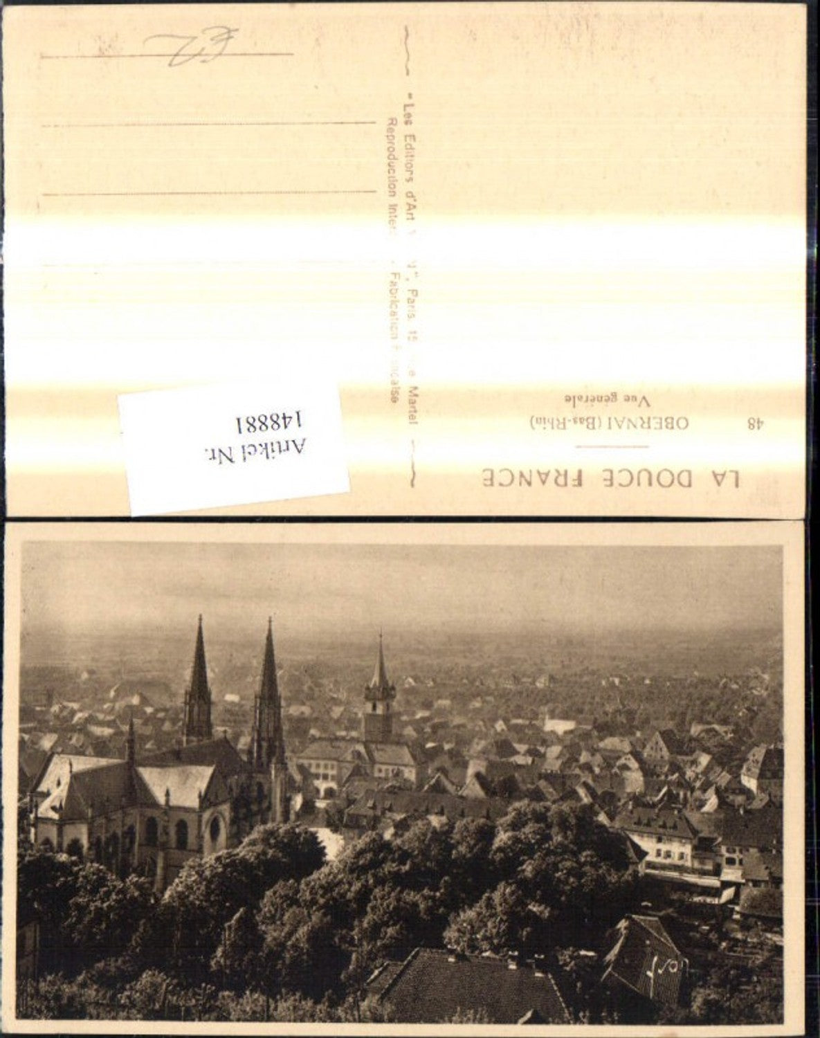 148881,Obernai Bas Rhin Vue generale Totale