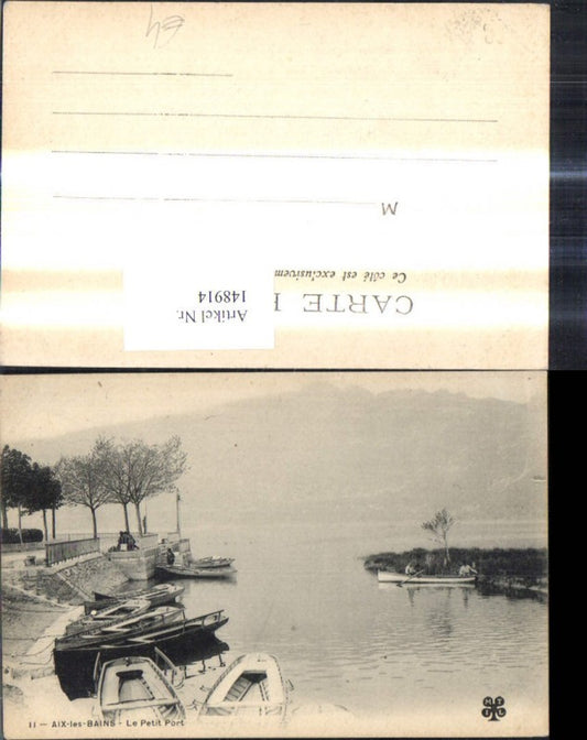 148914,Aix les Bains Le Petit Port Kleiner Hafen Boote