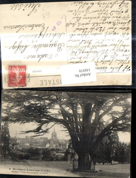 148970,Montigny Lencoup Ansicht m. Baum i. Vordergrund