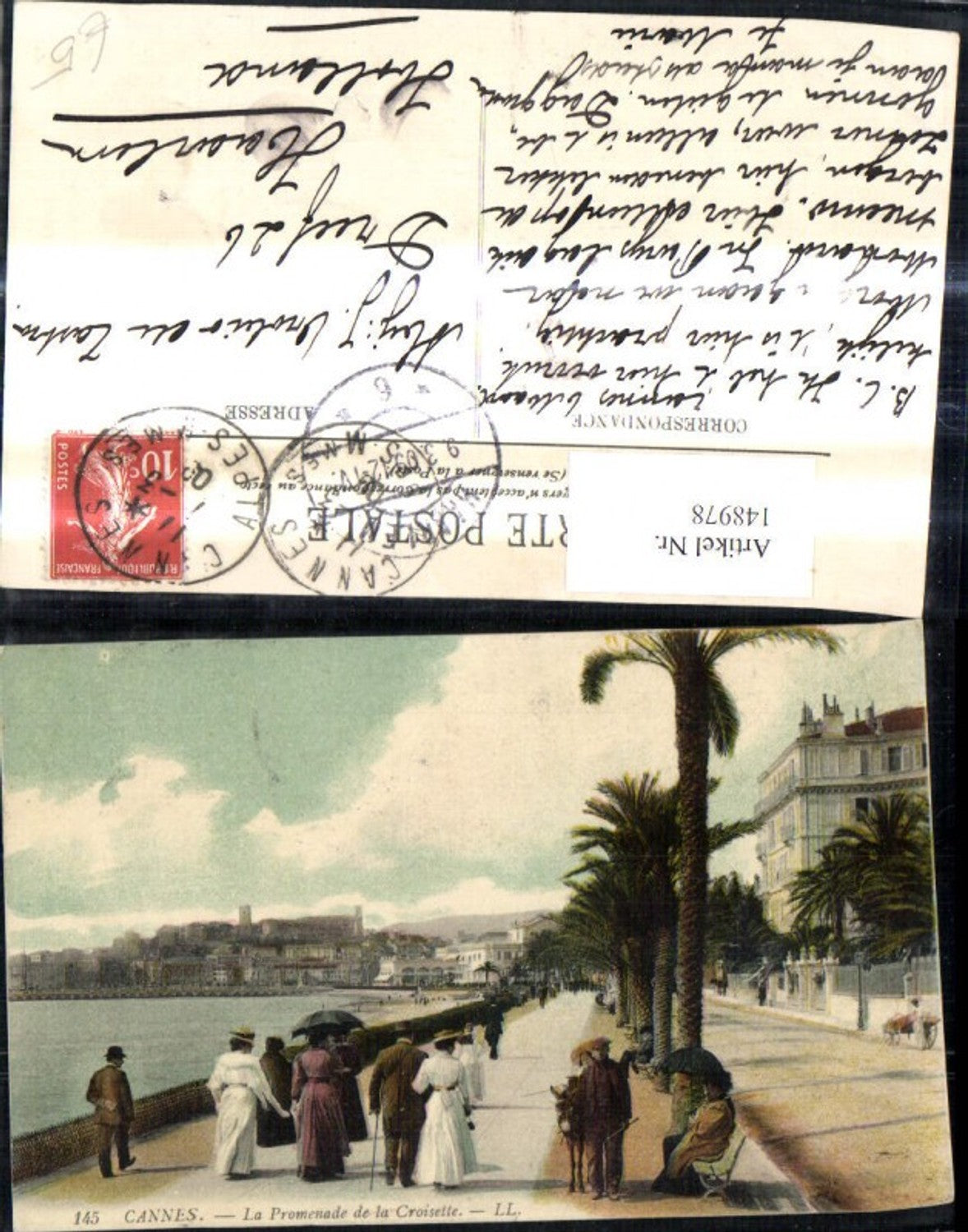 148978,Cannes La Promenade de la Croisette Strandpromenade