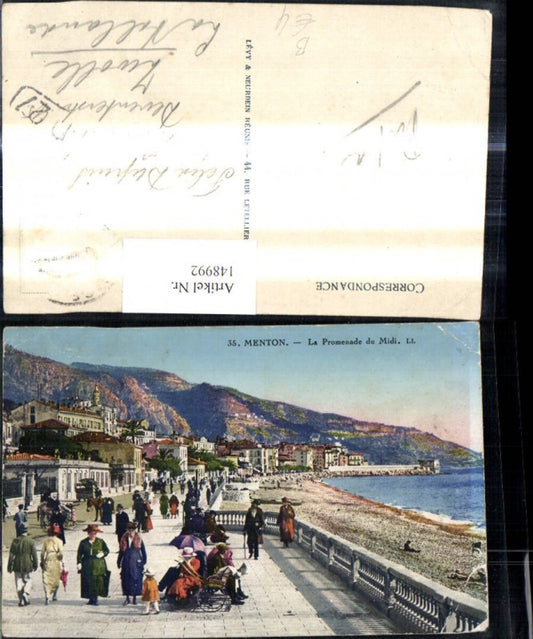 148992,Menton La Promenade du Midi Strandpromenade