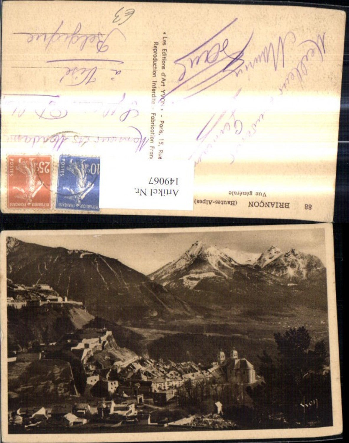 149067,Briancon Hautes Alpes Vue generale Totale
