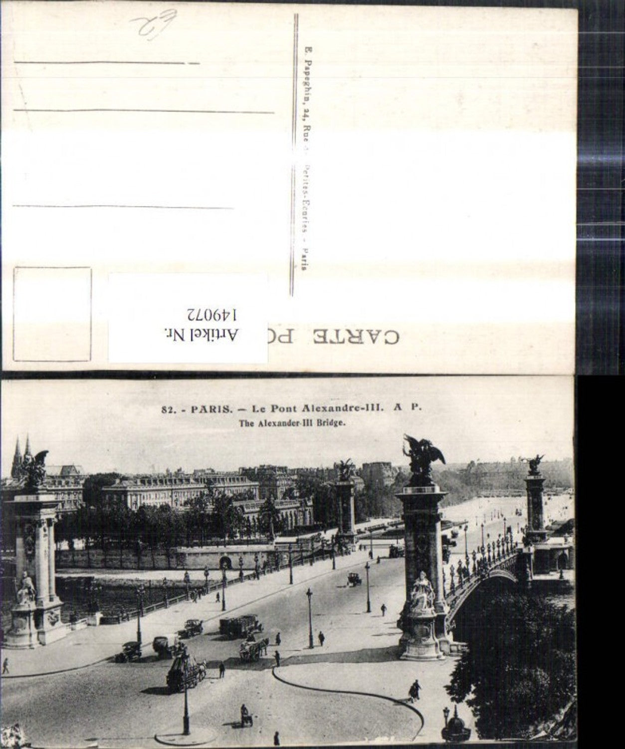 149072,Paris Le Pont Alexandre III Brücke