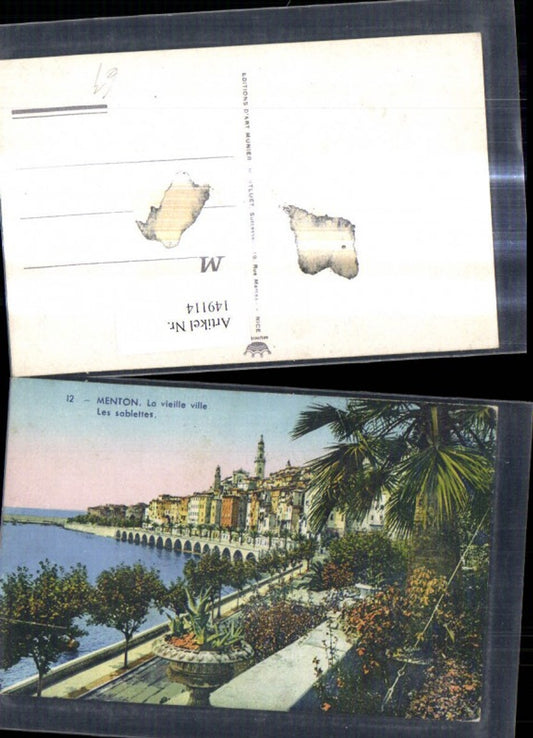 149114,Menton La vieille ville Les sablettes