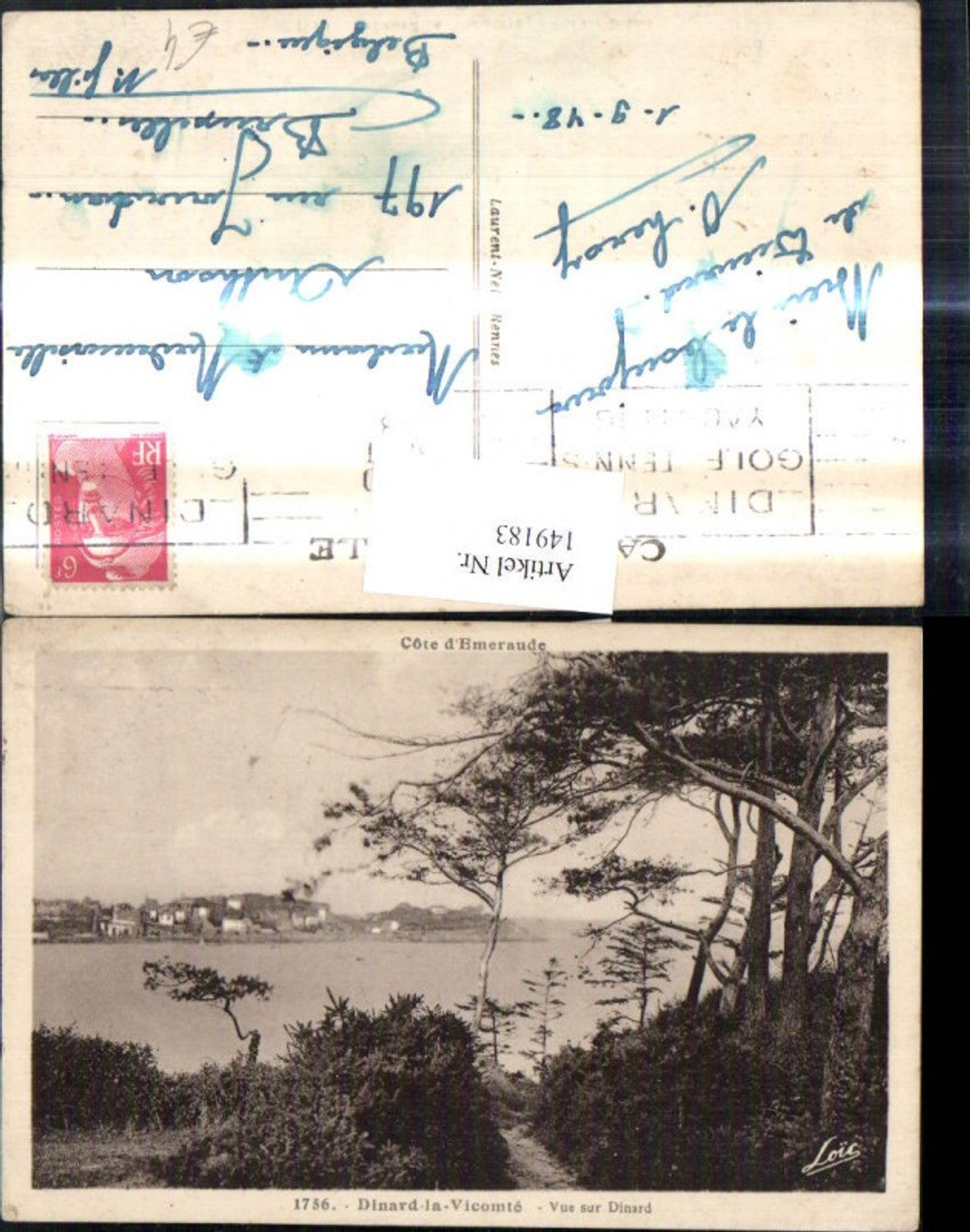 149183,Cote d Emeraude Dinard la Vicomte Vue sur Dinard